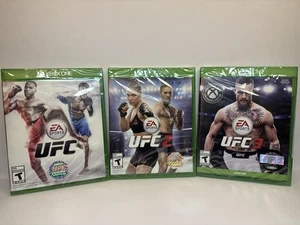 New Sealed Xbox One UFC Lot of 3 UFC 1 UFC 2 UFC 3 Brand New Sealed EA Sports - Picture 1 of 9
