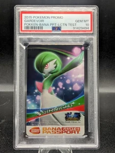 2015 Pokken Tournament Promo Pokemon Gardevoir Bana Passaporto PSA 10 Low POP (3) - Foto 1 di 2