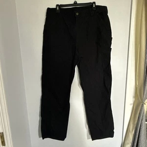 Pantalone da lavoro Carhartt nero vintage uomo 38X32 nero originale B151-BLK - Foto 1 di 4