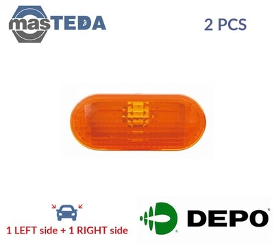 431-1405N-UE-Y INDICATOR LIGHT BLINKER LAMP PAIR LORO 2PCS NEW OE REPLACEMENT - Image 1 of 4