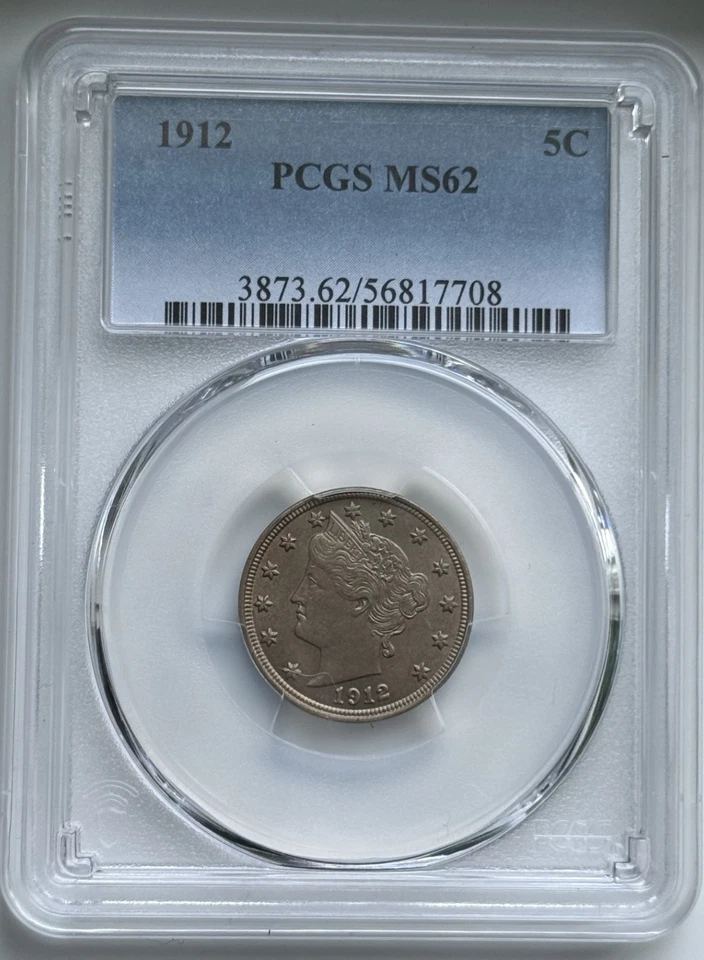 Liberty Nickel 1910 - graduación profesional MS 62 Foto 1 de 4