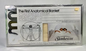 Vintage Sunbeam Automatic Heated Blanket Champagne Full 80” x 84” Single Control - Picture 1 of 7