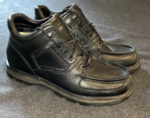 Rockport XCS K70266 Waterproof Chukka Boots Mens 10.5 M Black Leather - Picture 1 of 5