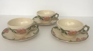 Franciscan Desert Rose 3 juegos taza y platillo EE. UU. 1963-1964 sello trasero raro #514 - Imagen 1 de 24