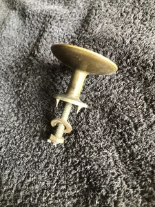 Pomolo Pomo Fisso Pomello in Ottone Bronzo  per Portone - Foto 1 di 4