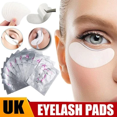 COLORLIFE-UK 200 Pairs Eyelash Lash Extensions Under Eye Gel Pads Lint Patches Make up Gifts