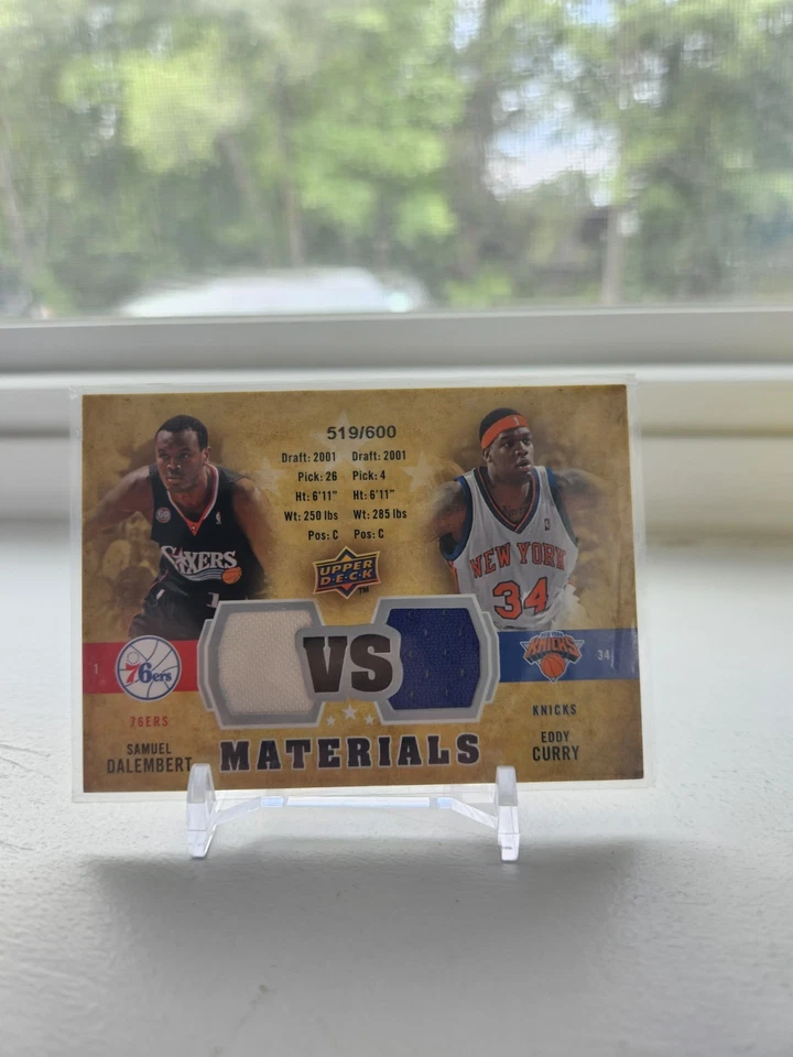 2009-10 Upper Deck - Vs Dual Materials Eddy Curry, Samuel Dalembert #VS-CD /600 - Image 1 of 2