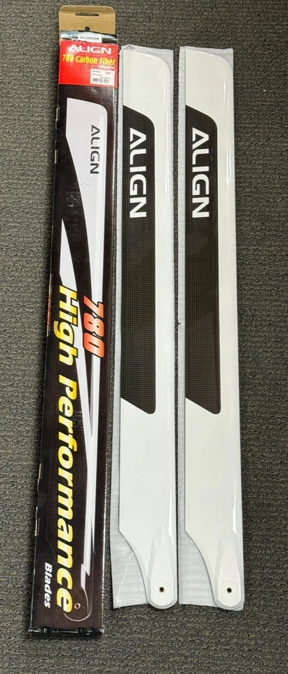 Excellent Align T-Rex 780mm RC Remote Control Helicopter Carbon Fiber Main Blade - Image 1 of 3