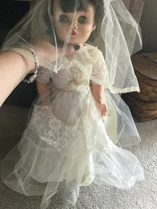 Bambola 85 sul collo sposa sposa in abito da sposa velo scarpe snodate 21" alta Auburn - Foto 1 di 24