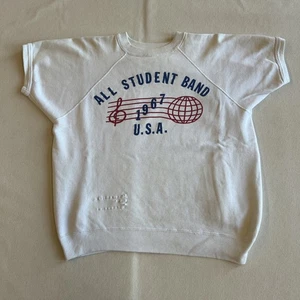 60er Jahre Kurzarm Sweatshirt All Student Band 1967 USA - Bild 1 von 16