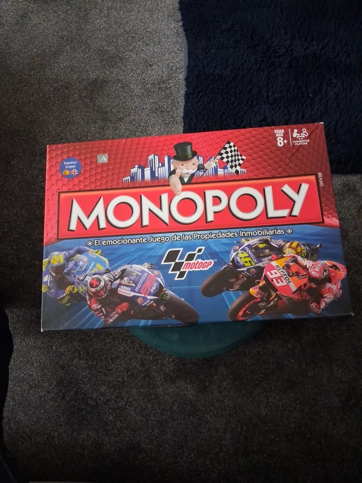 MotoGP Monopoly 2015 Board Game NEW Motorcycle Racing Moto GP English/Spanish - Image 1 of 4