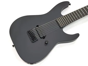 ESP LTD M-7 HT baritono metallo nero nero satinato *SCATOLA APERTA *Worldwide FAST S/H - Foto 1 di 8