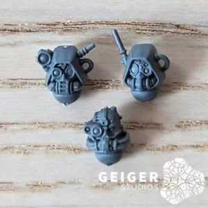 Warhammer 40K AdMech | Serberys Raiders Sulphurhound | Ranger Bionic Heads 3pc - Picture 1 of 1