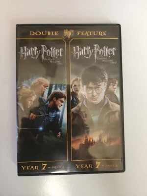 Harry Potter and the Deathly Hallows Year 7 Part 1 & 2 Double Feature- DVD Set - Image 1 of 2