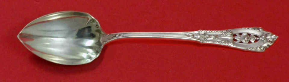 Rose Point by Wallace Sterling Silver Grapefruit Spoon Fluted Custom Made 6" - Image 1 of 1