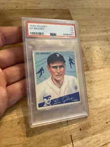 Ed Brandt 1934 Goudey PSA 1.5 Gehrig Antique Vintage Baseball Card Collector #5 - Picture 1 of 17