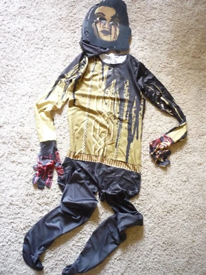 HALLOWEEN COSTUME--2 PIECE JUMPSUIT AND HOOD--ZIP IN BACK🔥SZ CHILD 12 Foto 1 de 2