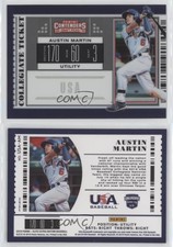 2019 Elite Extra Edition USA Collegiate National Team Tickets Holo Austin Martin