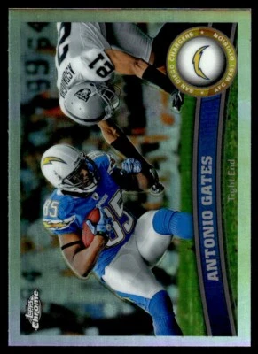 2011 Topps Chrome REFRACTOR Antonio Gates San Diego Chargers #29 - Image 1 of 2