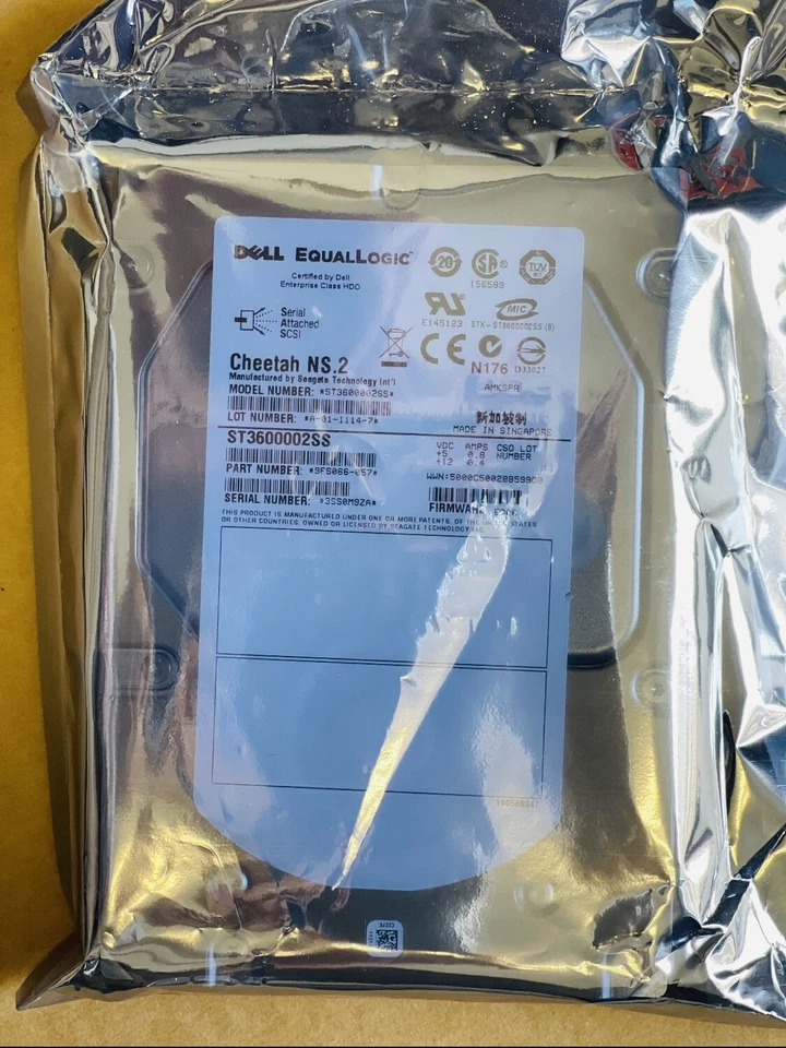 Dell WK0CR EqualLogic ST360002SS 600GB 10K 3.5" SAS 6GB/s Hard Drive 9fs066-057 - Image 1 of 1