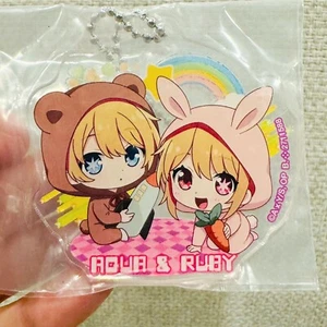 [Oshi no ko] Hoshino Aqua & Ruby acrylic kaychain charm - BANDAI - Picture 1 of 2