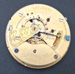 VINTAGE~1904 ELGIN 249 18s~17J USA WATCH MOVEMENT 104 - Bild 1 von 2