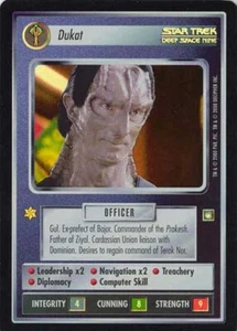 Star Trek CCG Reflections Dukat Super Rare Foil SRF - Picture 1 of 1