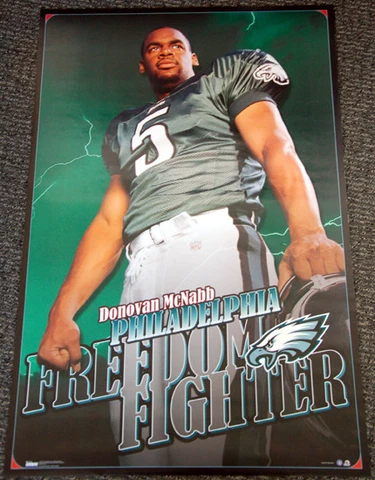 Donovan McNabb FREEDOM FIGHTER (1999) Philadelphia Eagles Original POSTER Cover