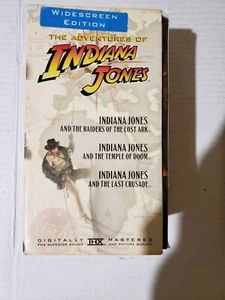 Complete Adventures of Indiana Jones Trilogy 1999. Boxed Set Three VHS Videos - Picture 1 of 6