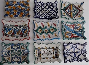 HANDBEMALTE KERAMIK MEHRFARBIGE SEIFENSCHALE * FES KERAMIK - Bild 1 von 48