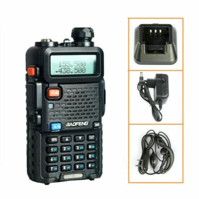 BAOFENG UV-5R RICETRASMITTENTE 5W VHF/UHF DUAL BAND RADIO 136-174 400-520 MHz - Immagine 1 di 4