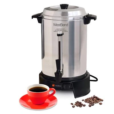 Highlypolished Aluminum Commercial Coffee Urn Features Automatic Temperature Con - Image 1 of 4