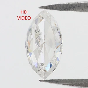 Diamante natural suelto talla marquesa 0,87 quilates 8,85 mm color blanco-G diamante QL2685 - Imagen 1 de 8