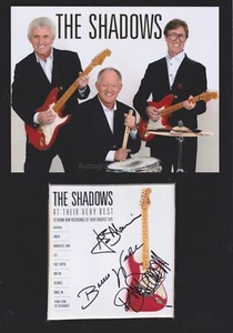 The Shadows Hand Signed The Final Tour A4 CD Mount Autograph Hank Marvin Welch C - Picture 1 of 3