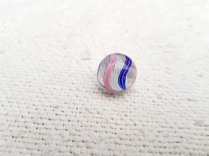 1920s Vintage Original Handmade Latticinio Swirls 0.6 Glass Marble Germany G954 - Picture 1 of 5