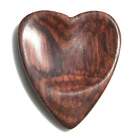 Rosewood Guitar Pick - 3.0 mm - Heart Shaped - Natural Handmade Exotic Plectrum
