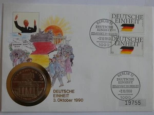 Numisbrief Deutsche Einheit 3. Oktober 1990 - Medaille Marshall Islands ESST - Bild 1 von 4