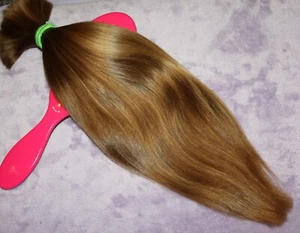 HAIR REBORN WIG 14 IN 3.4oz BABYFINE CHILDS GOLDEN BLONDE BLENDS PONYTAIL C15 - Picture 1 of 11