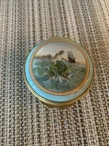 RARE RETIRED Halcyon Days Enamel Hinged Top Trinket Bx. Hans Christian Andersen - Bild 1 von 9