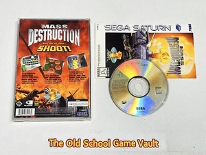 Mass Destruction Sega Saturn Complete In Box CIB Authentic Disc - Picture 1 of 7