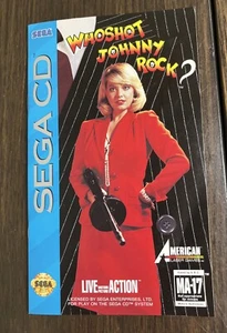 Who Shot Johnny Rock Sega CD Instruction Manual Only - Picture 1 of 3