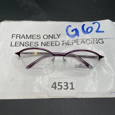 Silhouette Eyeglasses Frame SPX-M1950/40 6054  48-18 G36 Purple - Image 1 of 4