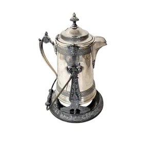 Reed and Barton Antique Silverplate Tilting Pitcher on Stand 1879 - Picture 1 of 8