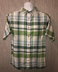 Mountain Khakis Mens Multi Color Plaid Button Front Short Sleeve Shirt Size S - Picture 1 of 5