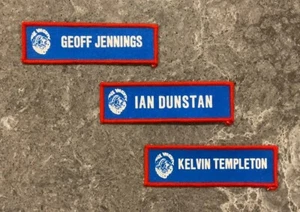 Footscray Bulldogs Football Club VFL Duffle Coat Name Tag / Patch x 3. - Picture 1 of 2