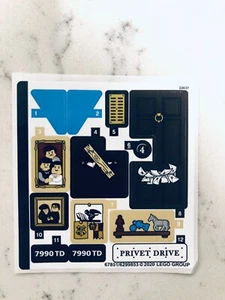 LEGO STICKER SHEET for 75968 Harry Potter - 4 Privet Drive, New & Genuine - Picture 1 of 1