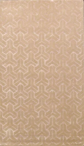 Stylish Handcrafted Rug 5x8 ft Hand-tufted Wool with Silk Highlight Rug - Picture 1 of 9