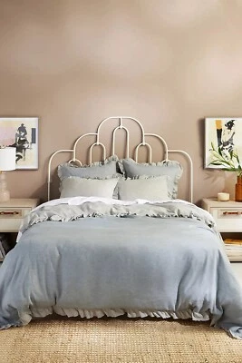 NUEVO Anthropologie Lino Rayas Susana Volantes EURO Sham 1 Foto 1 de 3