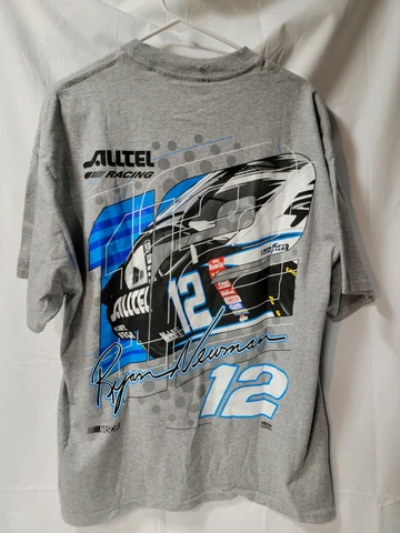 NWT NASCAR Ryan Newman #12 ALLTEL  2 Sided Adult T-Shirt. Large Back Hit! Cover