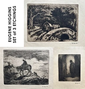 Set of 3 Eugene Higgins Etchings - Picture 1 of 7